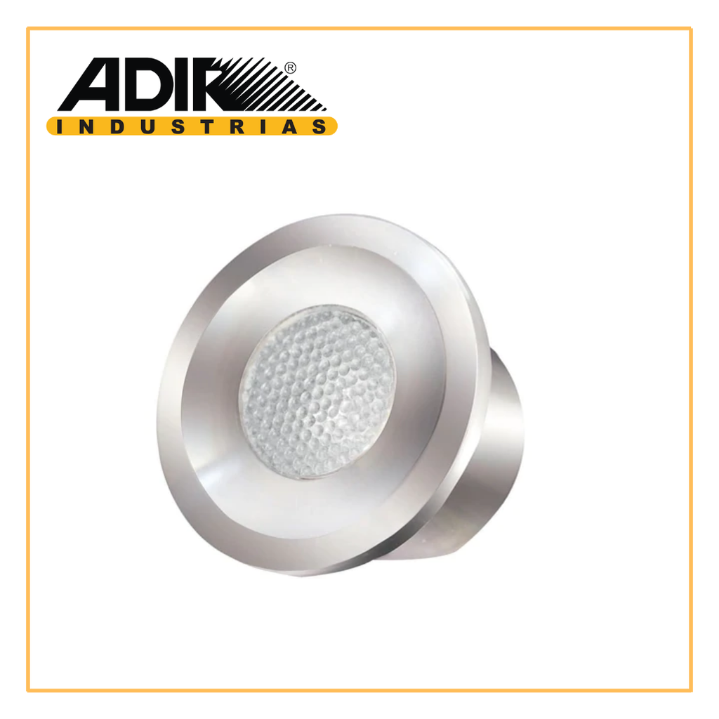 ADI- MICRO EMP LED CIRC MCO PLATA 3W CÁLIDO