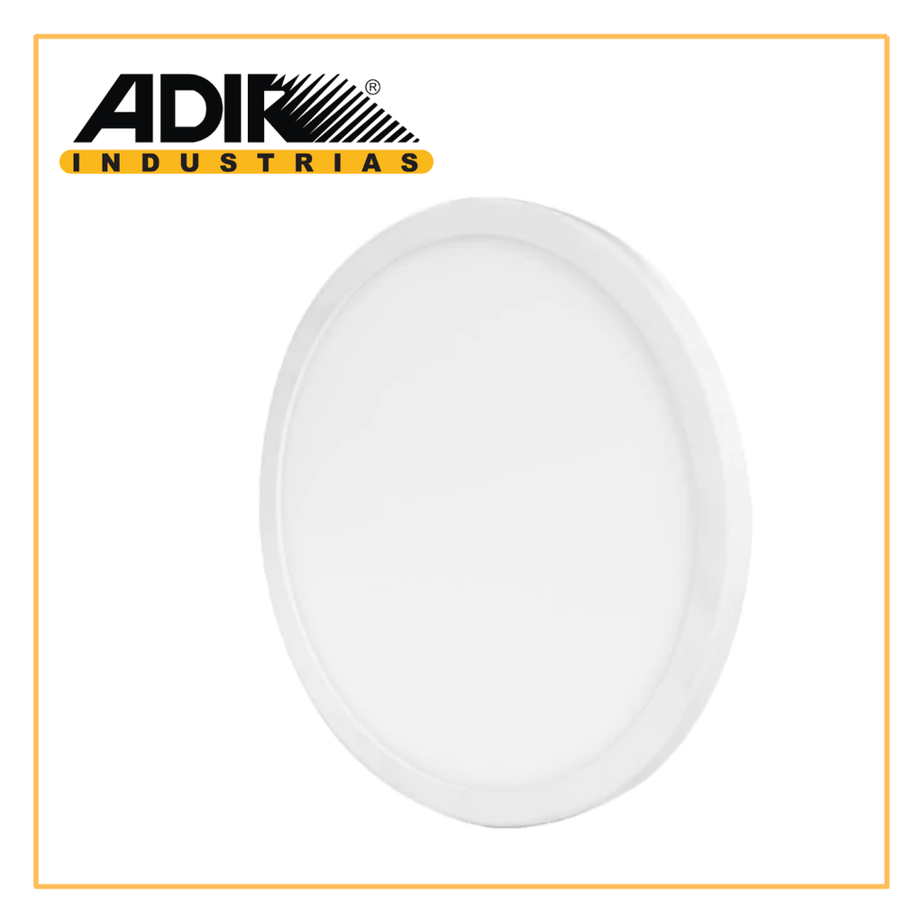 ADI- EMPOTRADO CIRCULAR BLANCO  AJUSTABLE 18W FRÍO 6500K