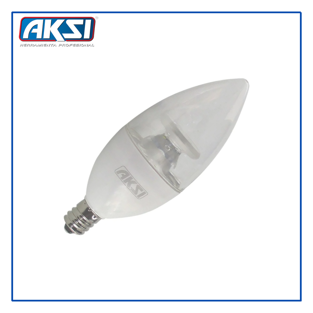 AKS- FOCO LED VELA 4W LUZ BLANCA E12