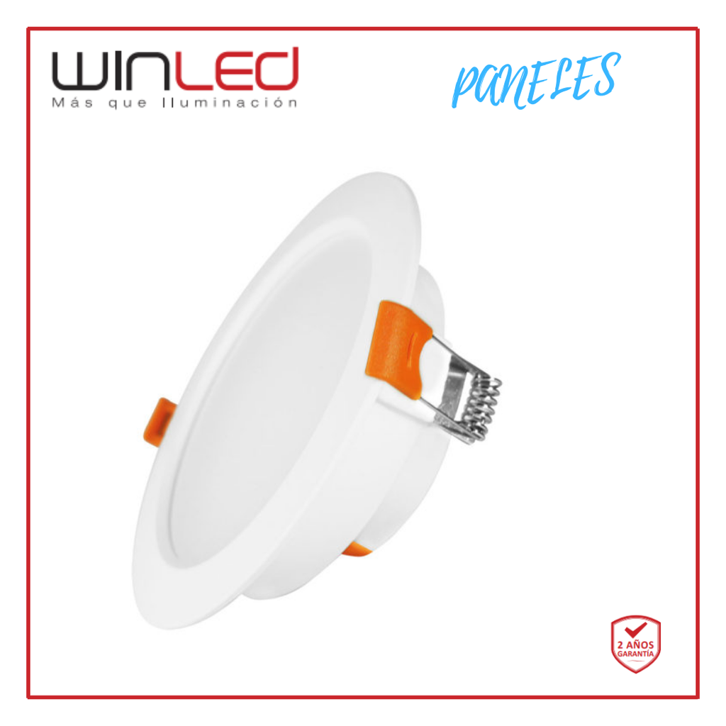 WIN- PANEL LED REDONDO EMPOTRABLE 5W B CALIDO