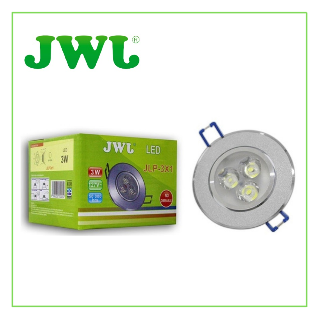 JWJ- PANEL LED EMPOTRABLE 3W FRIO BISEL SATÍN