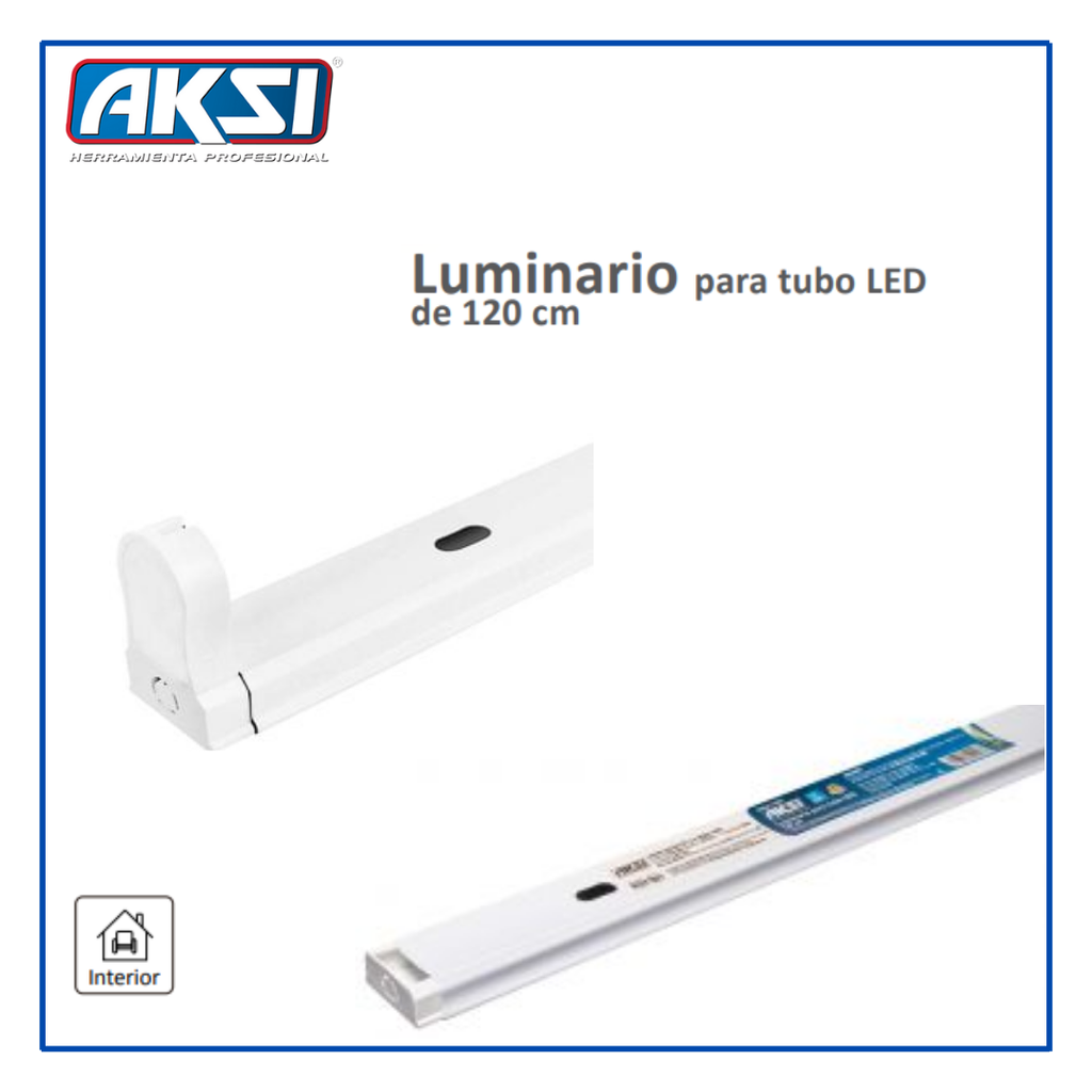 AKS- LUMINARIO PARA 1 TUBO LED