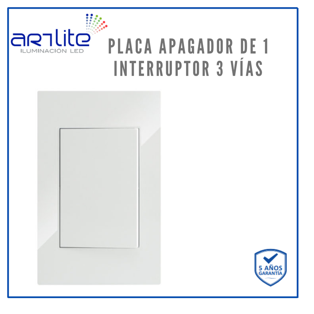 INN- PLACA APAGADOR 1 INTERRUPTOR 3 VÍAS BCO