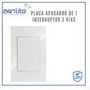 INN- PLACA APAGADOR 1 INTERRUPTOR 3 VÍAS BCO