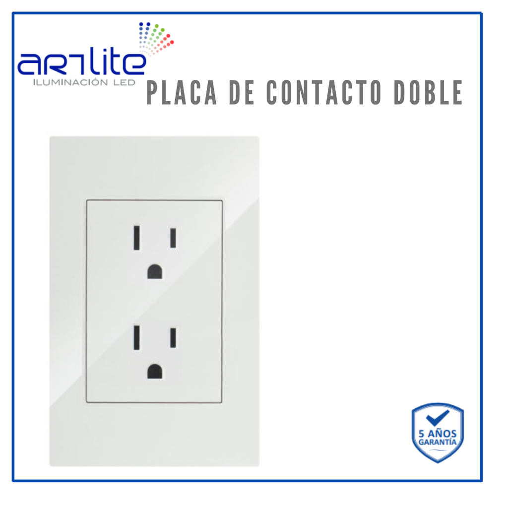 INN- PLACA CONTACTO DOBLE BCO