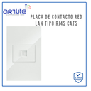 INN- PLACA CONTACTO RED LAN R45 CAT5 BCO