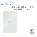 [APL-209] INN- PLACA CONTACTO RED LAN R45 CAT5 BCO