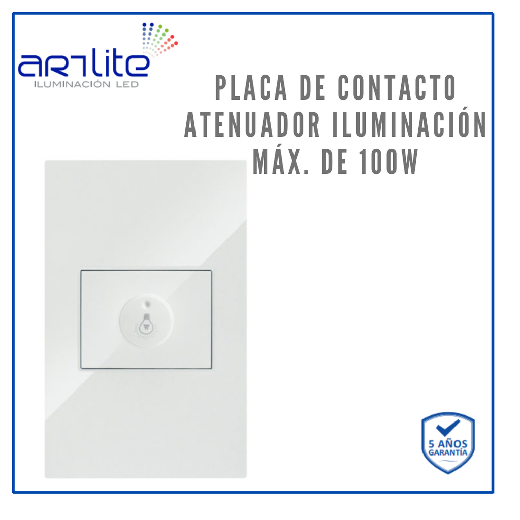 [APL-211] INN- PLACA CON MODULO ATENUADOR 100W 127V BCO