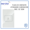 INN- PLACA CON MODULO ATENUADOR 100W 127V BCO