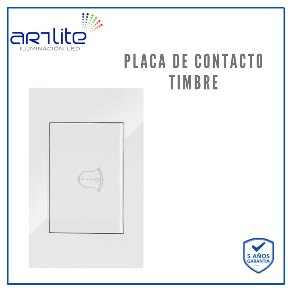 [APL-213] INN- PLACA CONTACTO TIMBRE BCO