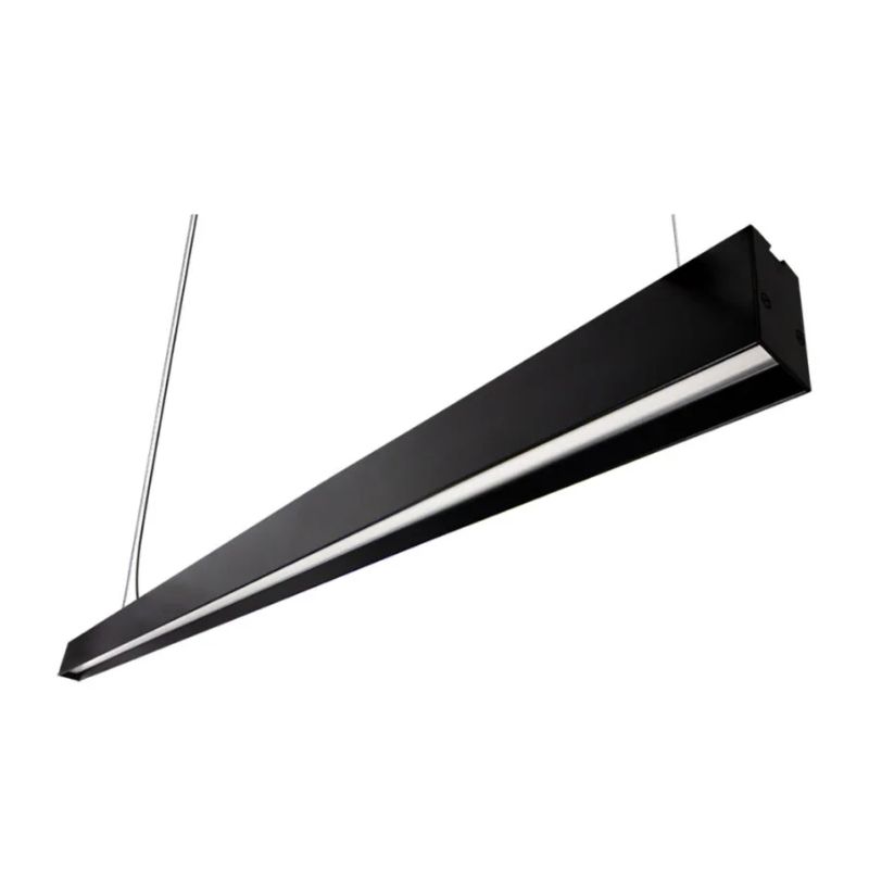 INN- DECORATIVO COLGANTE LED LINEAL 45W 1.2M ALUMINIO NEGRO BLANCO FRÍO