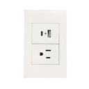 INN- PLACA 1 CONTACTO  USB y tipo C  2.1A