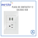 [APL-207] INN- PLACA 1 CONTACTO Y 2 USB 5VDC 2.1A