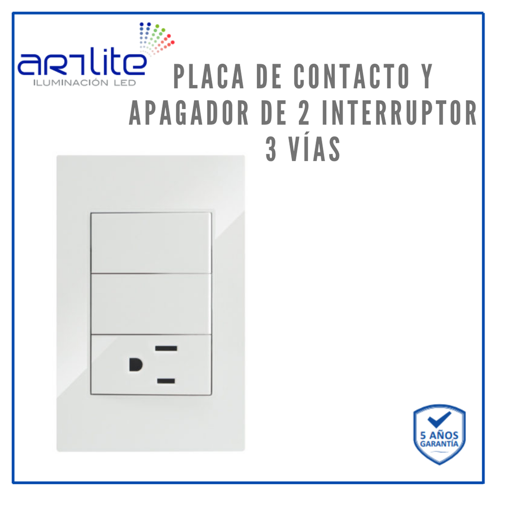 INN- PLACA 1 CONTACTO Y 2 INTERRUPTOR 3 VIAS