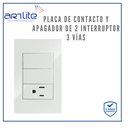 INN- PLACA 1 CONTACTO Y 2 INTERRUPTOR 3 VIAS
