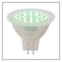 GEO- MR16 18 LEDS VERDE C/CUBIERTA