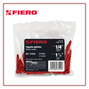 TRU - TAQUETE DE 1/4 DE PLASTICO BOLSA 50 PIEZAS FIERO