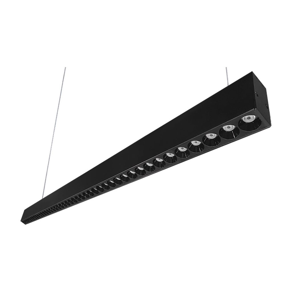 [ADE-611] INN- LUMINARIA COLGANTEL OPTICA 40W 1.2M ALUM NEGRO BF