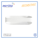 INN- LUMINARIA PARED ÓVALO BLANCO EXTERIOR BLANCO FRÍO 12W