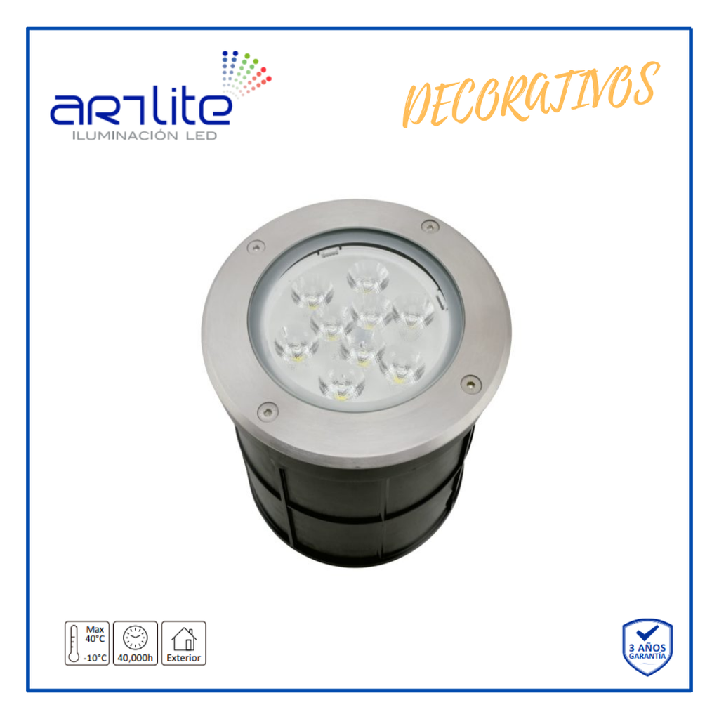 INN- EMPOTRABLE PISO LED INTEGRADO 9W EXT BF