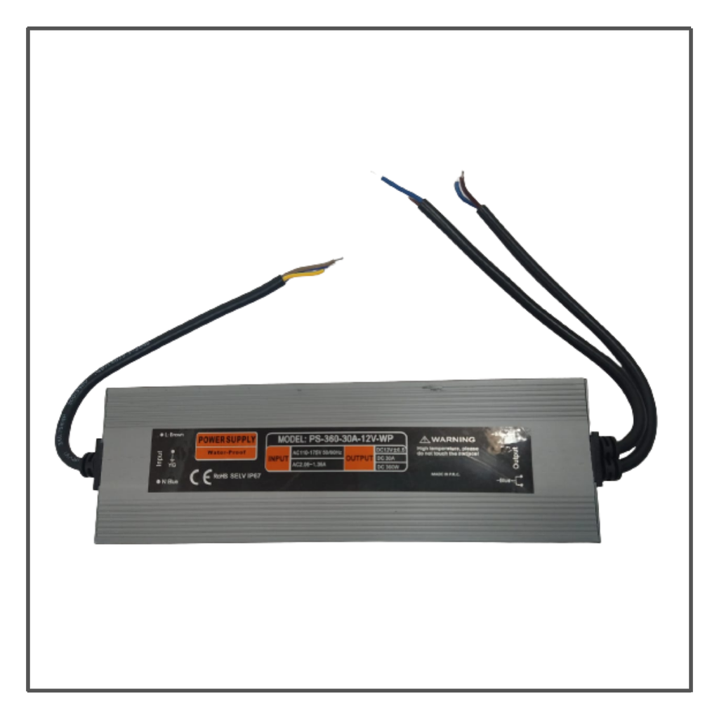 [FGP360IP67] GEN- FUENTE DE PODER EXTERIOR 360W 12V 30A IP67
