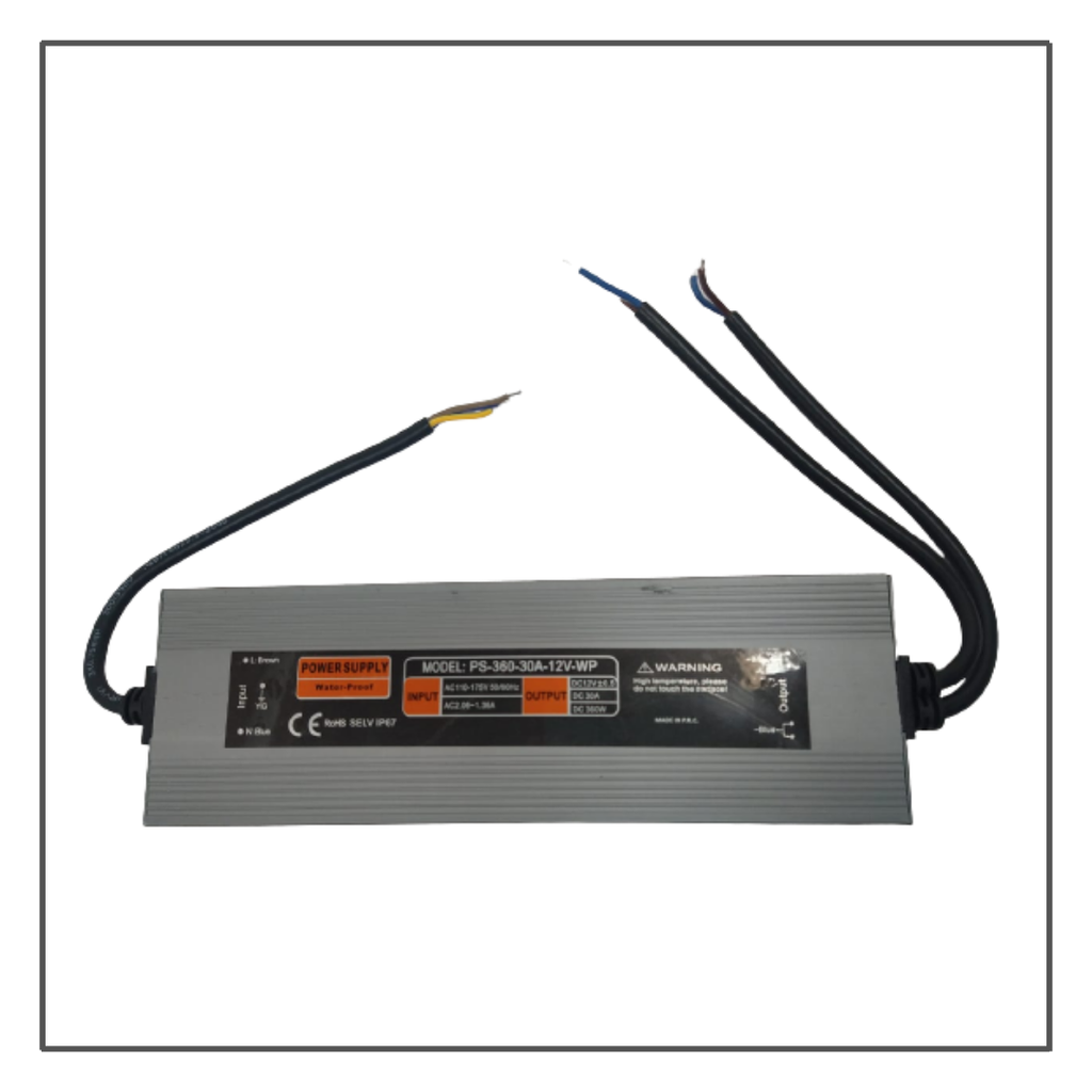 GEN- GEN- FUENTE DE PODER EXTERIOR 360W 12V 30A IP67