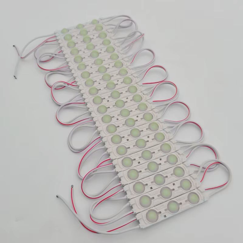 100pz MÓDULOS DE 3 LEDS SMD EXTERIOR 12v BLANCO FRÍO