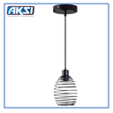 AKS- LUMINARIO COLGANTE SPRING ÓVALO - NEGRO