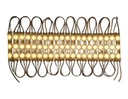 20pz MÓDULOS DE 3 LED SMD EXTERIOR 12v BLANCO CÁLIDO