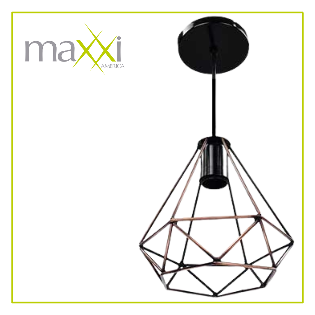[MX-CL8027] MAX- DIAMANTE NEGRO LUMINARIO COLGANTE 1XE26