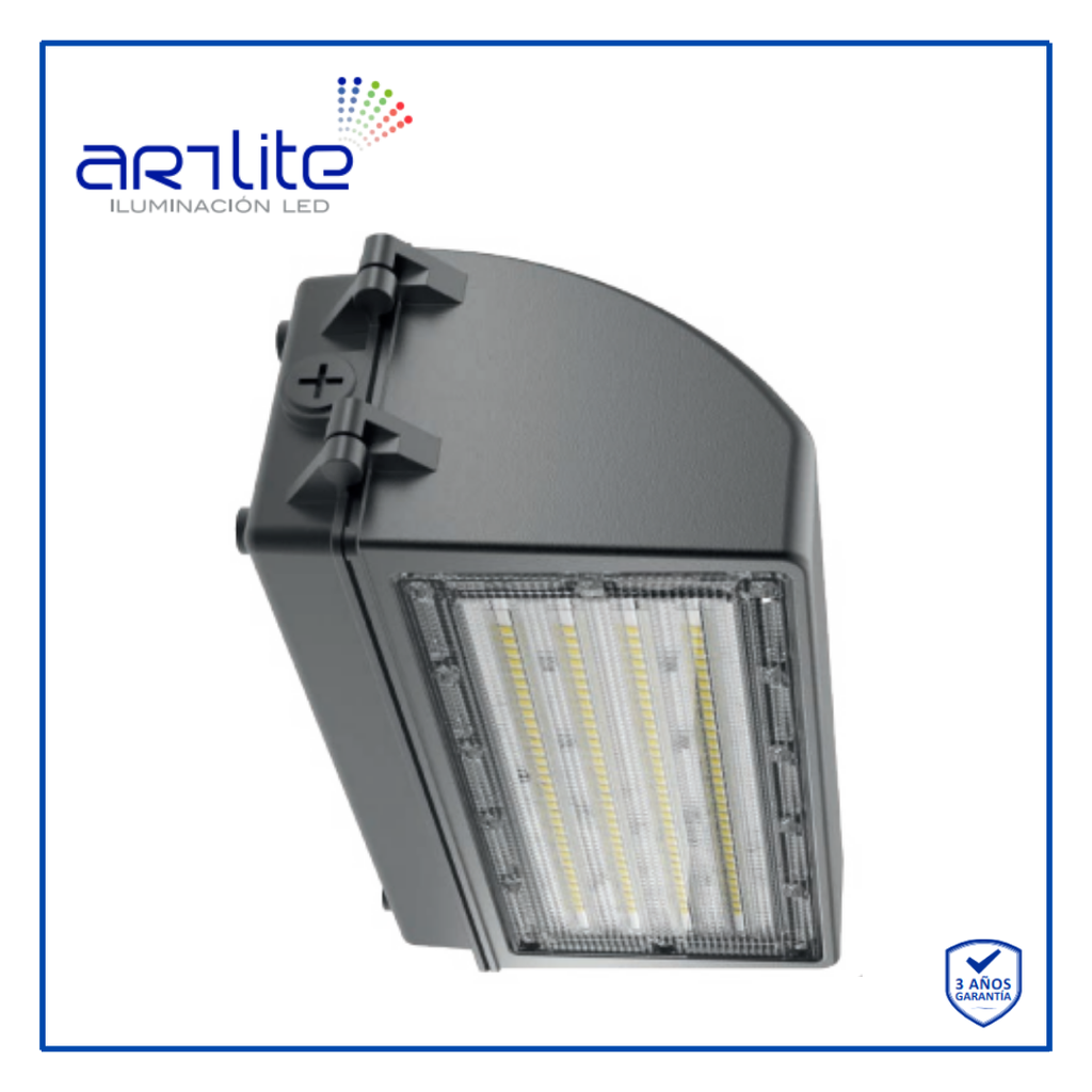 [ARE-021] INN- LUMINARIA LED PARA MURO WALL PACK INDUSTRIAL 80W BLANCO FRÍO