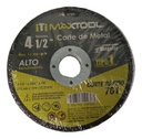 Disco corte de metal 4 1/2" x 1.6mm, TIPO 1 Maxtool