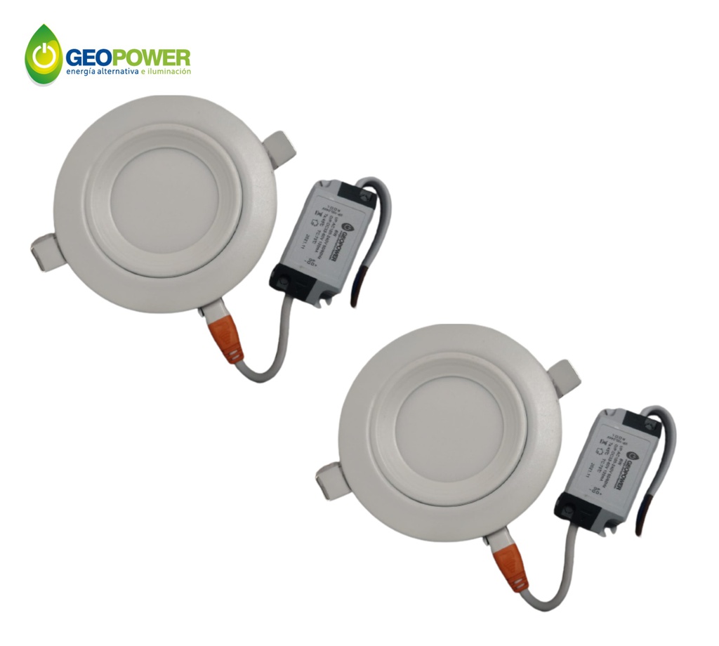 FULL - 2pz Luminaria Para Bote O Plafón Falso 6w Geopower