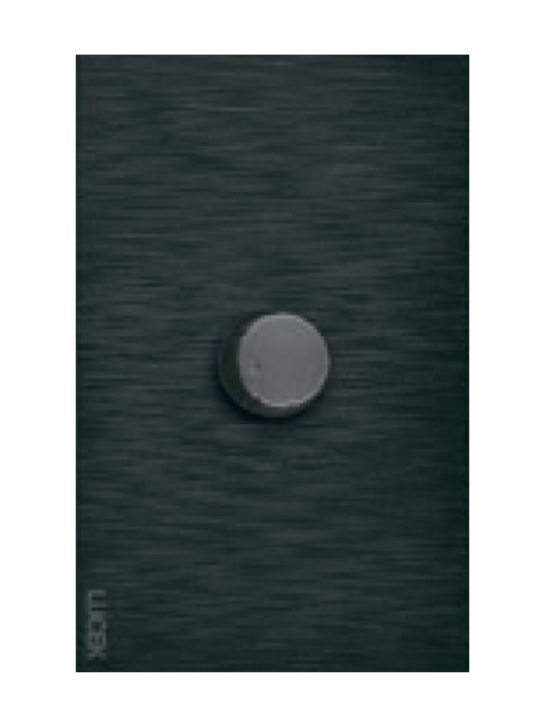 LCK - PLACA PLANA CON DIMMER FLAT NEGRO