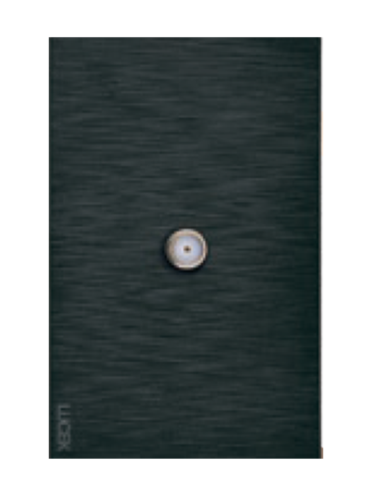 LCK - PLACA CON TOMA DE TELEVISION FLAT NEGRO