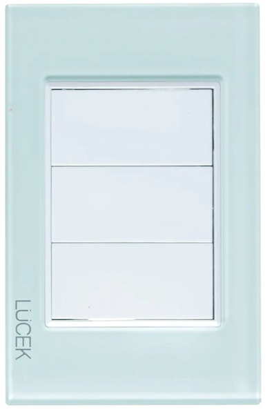 LCK- PLACA CIEGA CRISTAL CRISTAL BLANCO