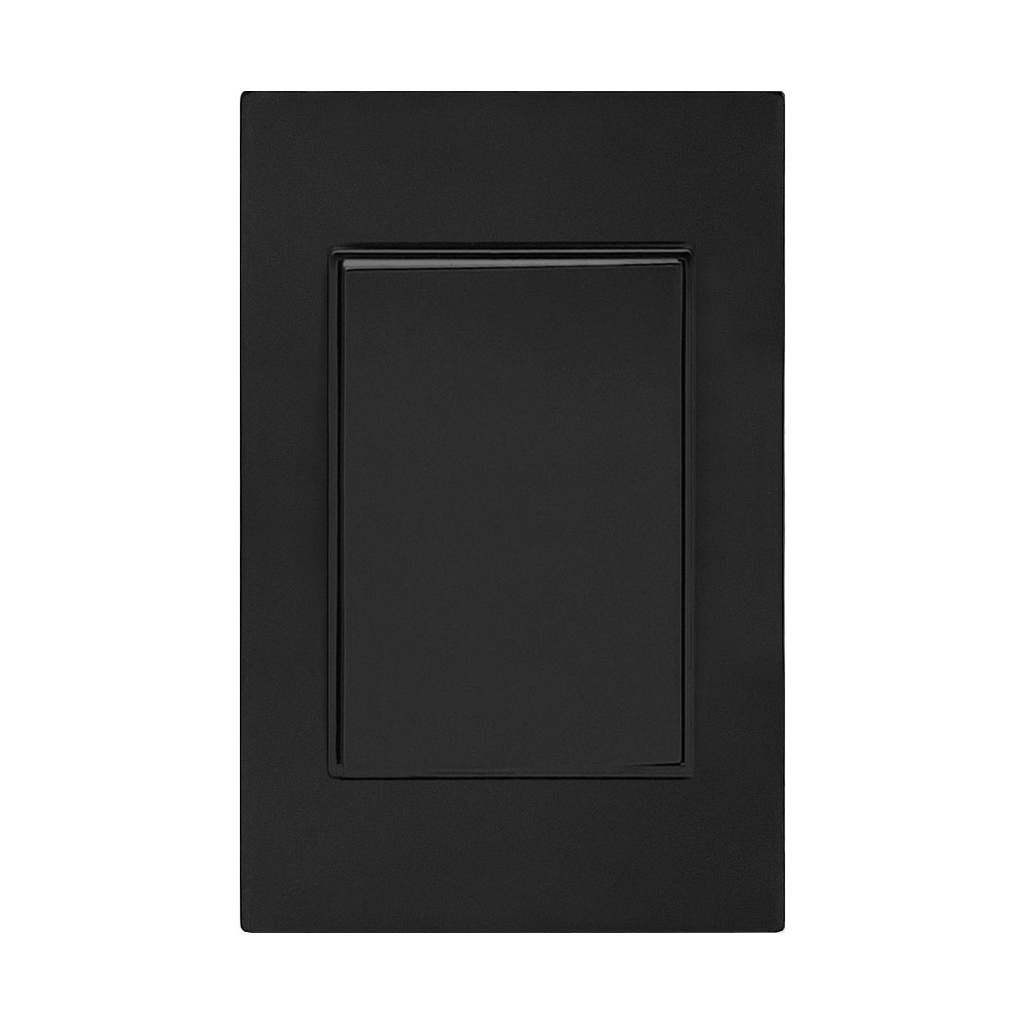 APL-301 PLACA APAGADOR 1 INTERRUPTOR 3 VIAS NEGRO