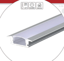 WIN- PERFIL DE ALUMINIO VISIBLE CON CUBIERTA OPALINA (TRAMO de 2m)