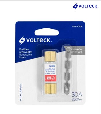 TRU- 1 PZA FUSIBLE 30A CON LISTON EN BLISTER VOLTECH