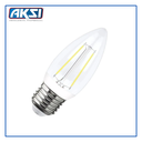 AKS- FOCO LED FILAMENTO VELA 4W LUZ CÁLIDA E12