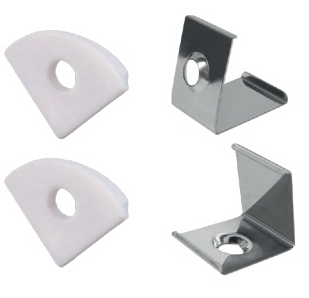 WIN- KIT INSTALACION PERFIL TRIANGULAR WPE-103 10 Tapas y 10 Clips