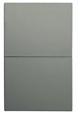 INN - PLACA LUXURY APAGADOR DE 2 INTERRUPTORES 3 VÍAS COLOR GRIS OXFORD