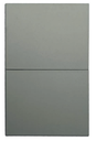 INN - PLACA LUXURY APAGADOR DE 2 INTERRUPTORES 3 VÍAS COLOR GRIS OXFORD