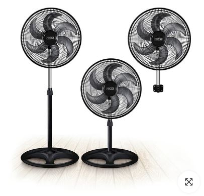 AKS -  VENTILADOR DE PISO COLOR NEGRO  3 EN 1