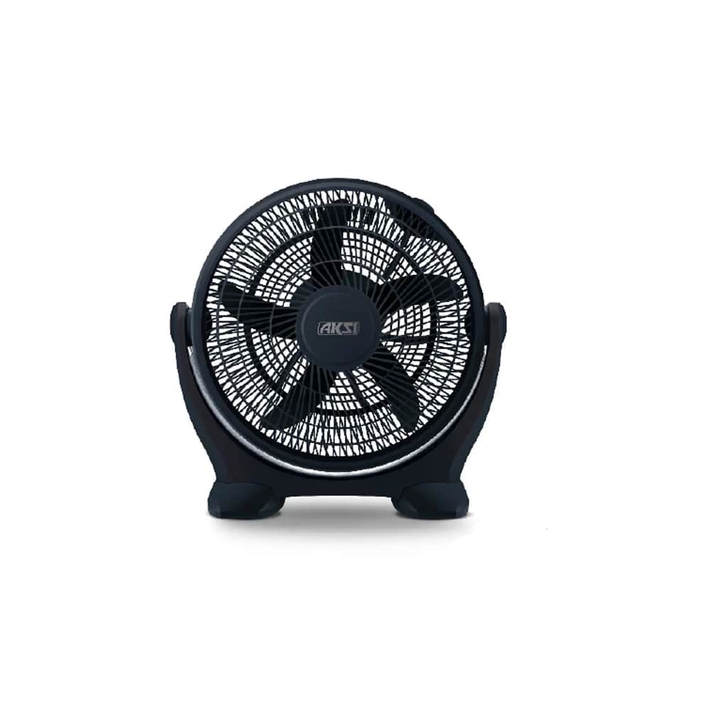 [127303] AKS -  VENTILADOR DE PISO NEGRO 3 VELOCIDADES 15" 55w INCLINABLE
