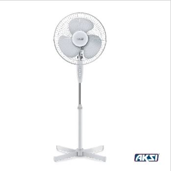 AKS -  VENTILADOR DE PEDESTAL BLANCO 3 VELOCIDADES 16" OSCILATORIO 50W