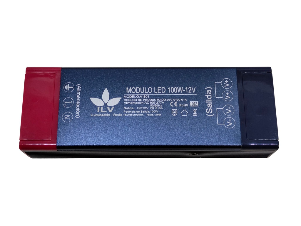 [DD-03V-0100-01A] ILV - FUENTE DE ALIMENTACION 12V 100W INTERIOR