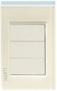 LCK- PLACA CIEGA COLOR HUESO