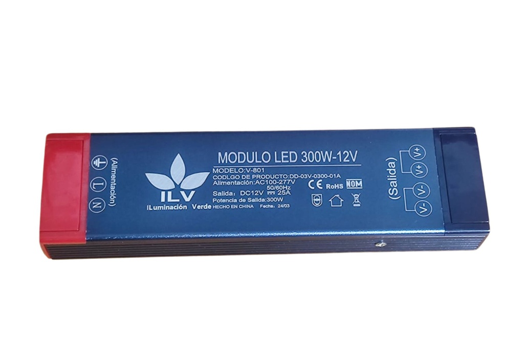 [DD-03V-0300-01A] ILV - FUENTE DE ALIMENTACION 300W INTERIOR 12V