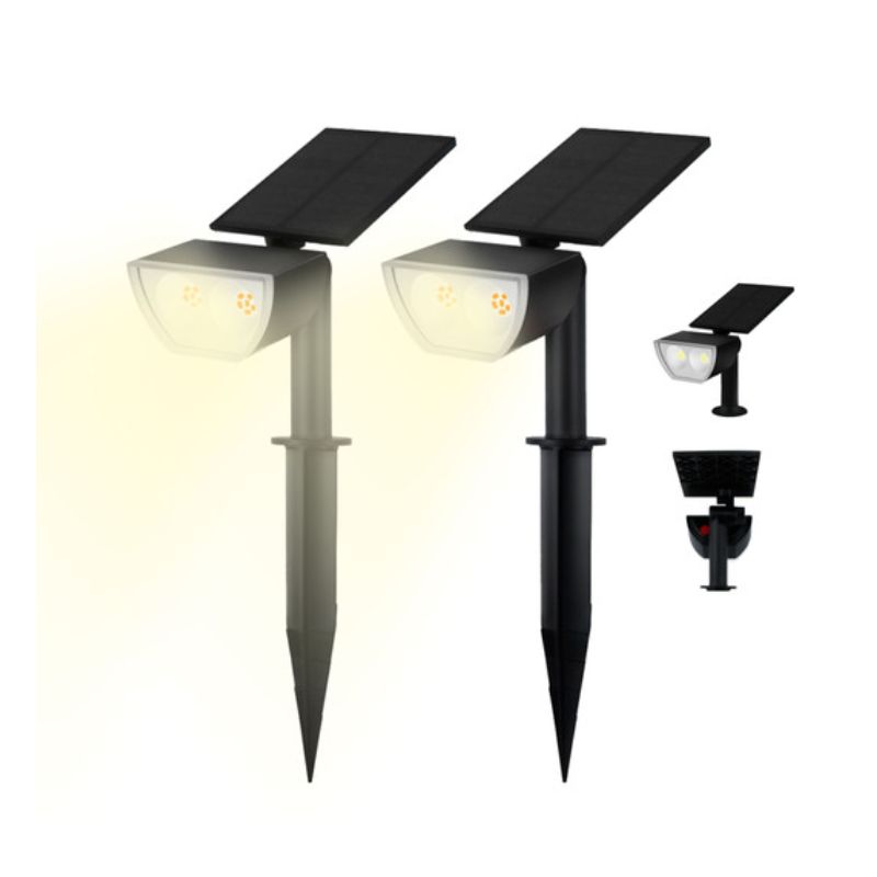 GEO-KIT DE 2pz LUMINARIO SOLAR DE LED CÁLIDO